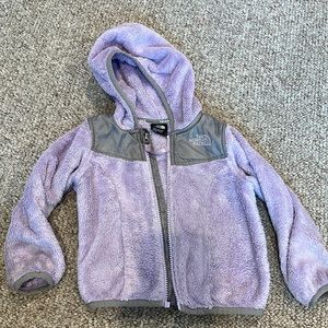 Northface Hooded Fleece jacket Purple 2T